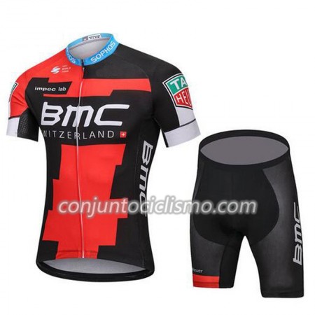Conjunto Maillot + Culotte Corto 2018 BMC Racing Team N001